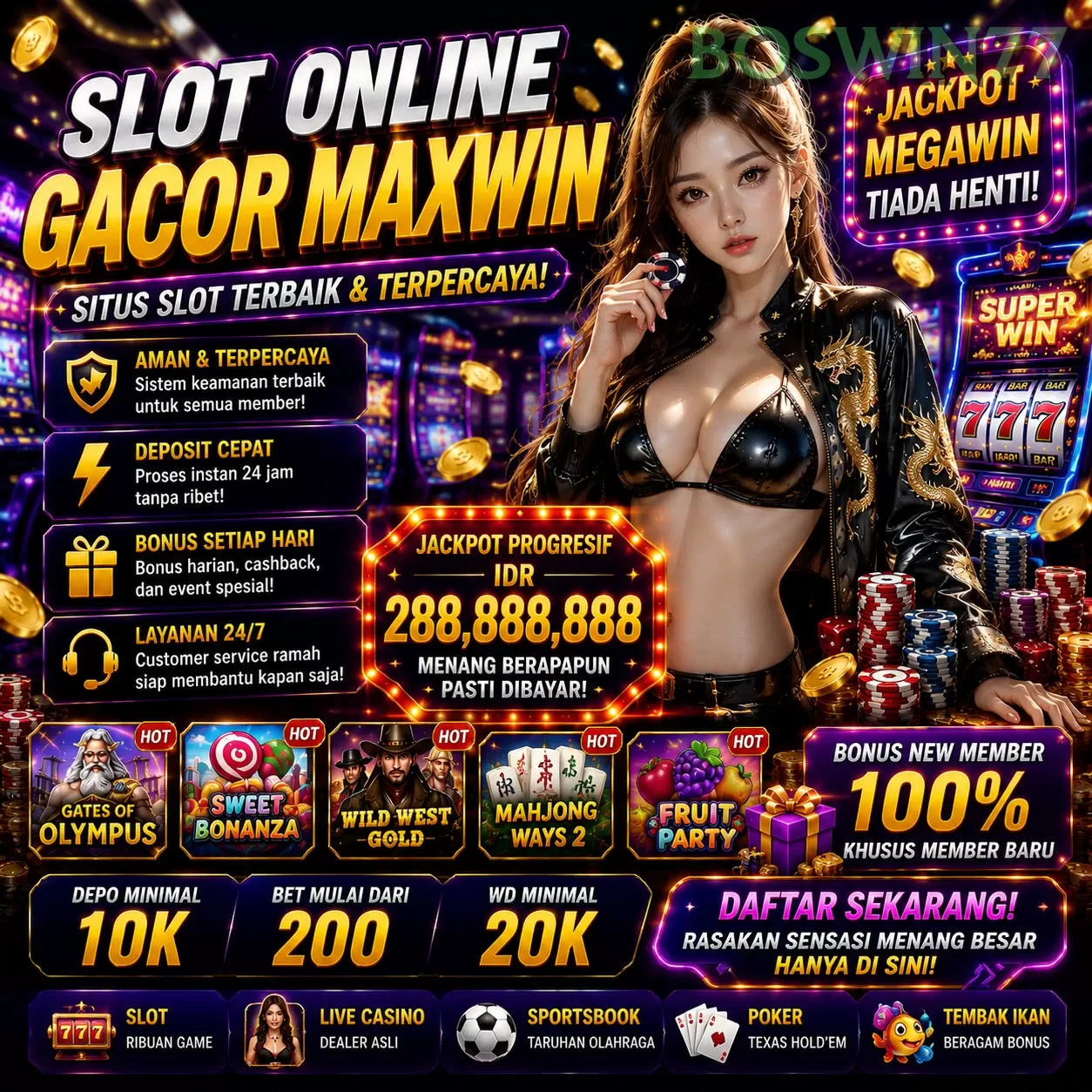 boswin77: Menyelami Keseruan Permainan Poker yang Menarik di Indonesia